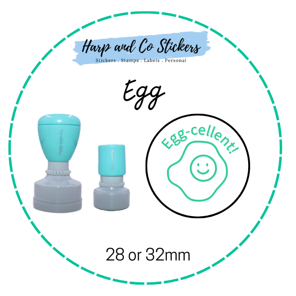 28 or 32mm Round Stamp - Egg