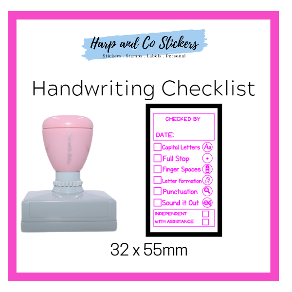 Checklist Handwritten Example Handwriting Checklist — Harp & Co Stickers