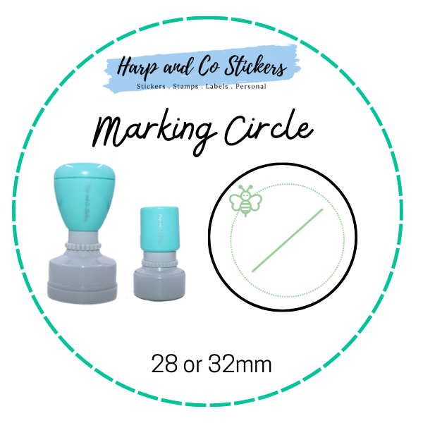 28 or 32mm Round Stamp - Marking Circle