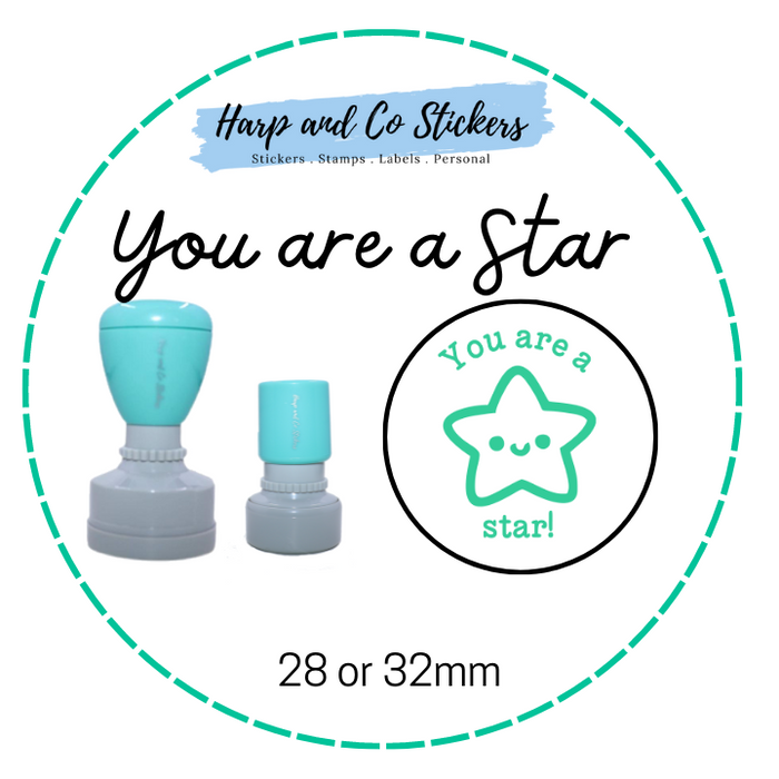 28 or 32mm Round Stamp - You are a Star