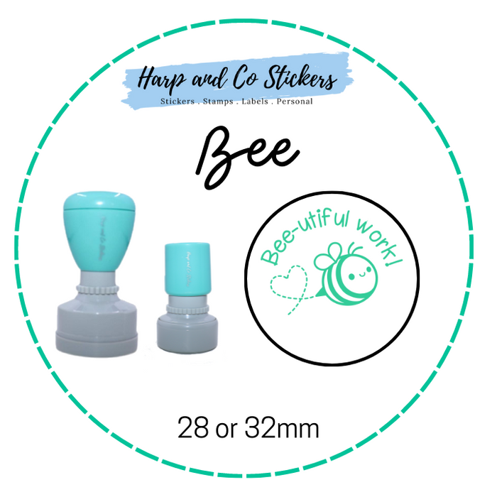 28 or 32mm Round Stamp - Bee