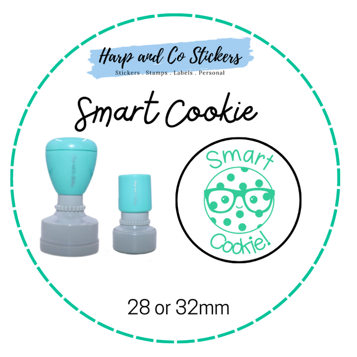28 or 32mm Round Stamp - Smart Cookie