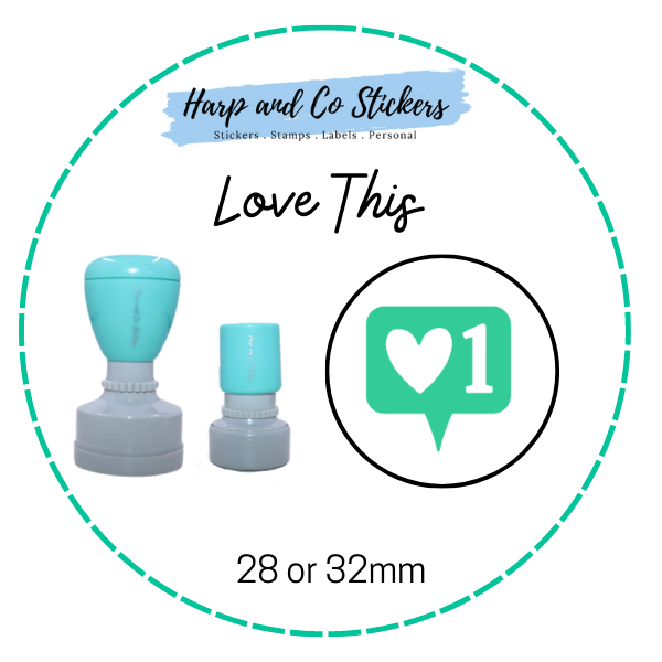 28 or 32mm Round Stamp - Love This