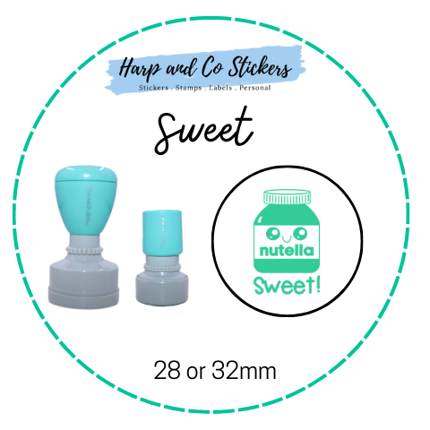 28 or 32mm Round Stamp - Sweet