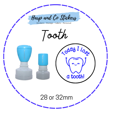 28 or 32mm Round Stamp - Tooth