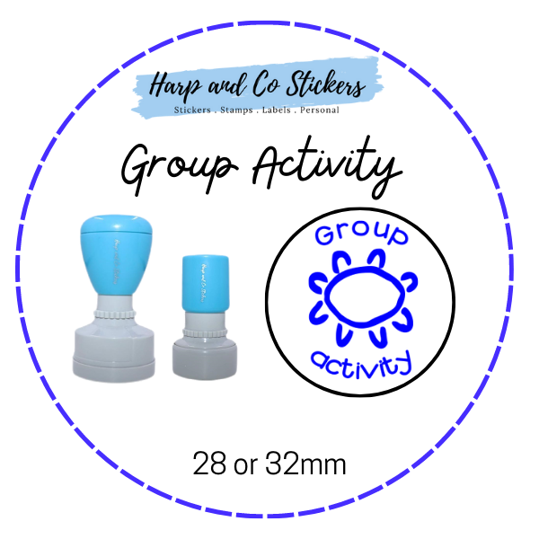 28 or 32mm Round Stamp - Group Activity
