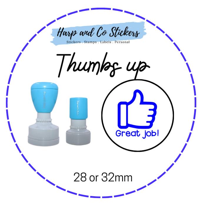 28 or 32mm Round Stamp - Thumbs Up