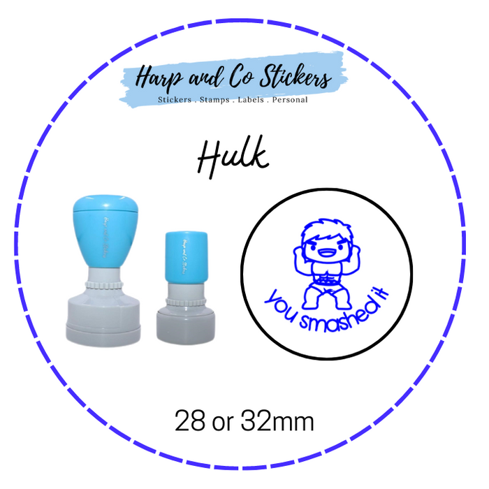 28 or 32mm Round Stamp - Hulk