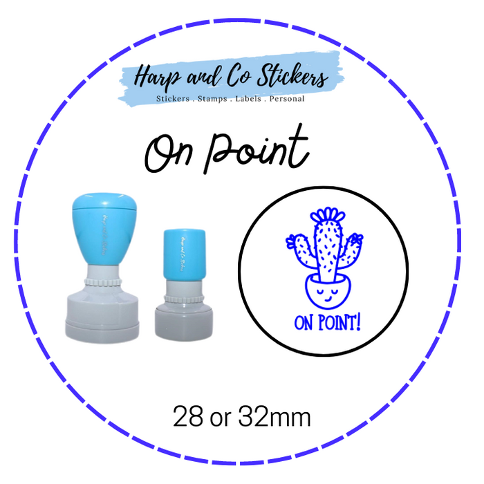 28 or 32mm Round Stamp - On Point
