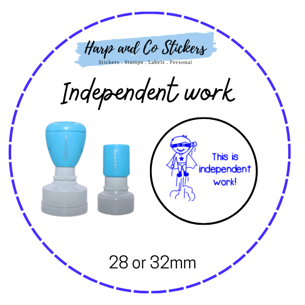 28 or 32mm Round Stamp - Independent work