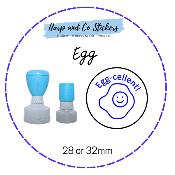 28 or 32mm Round Stamp - Egg