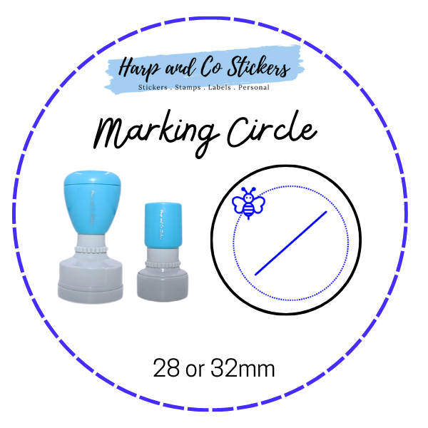 28 or 32mm Round Stamp - Marking Circle