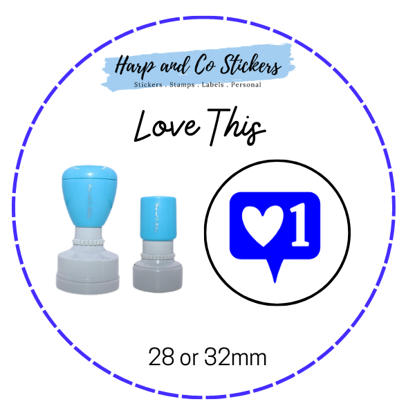 28 or 32mm Round Stamp - Love This