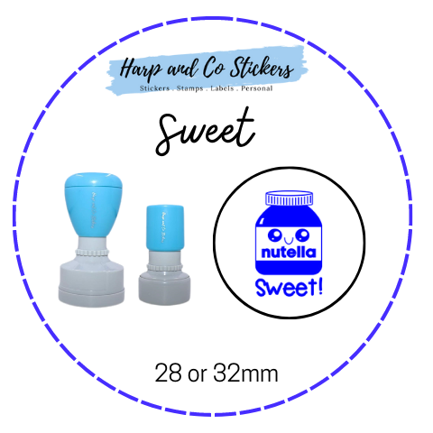 28 or 32mm Round Stamp - Sweet