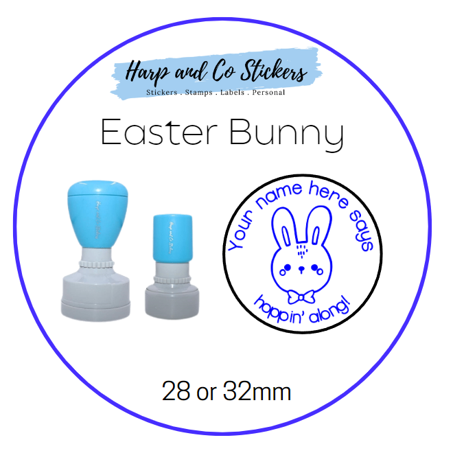 28 or 32mm Personalised Merit Stamp - Easter Bunny