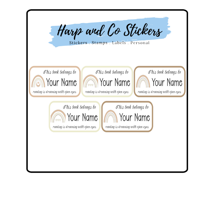 Book labels x 30 *Boho Books* - perfect for labeling books