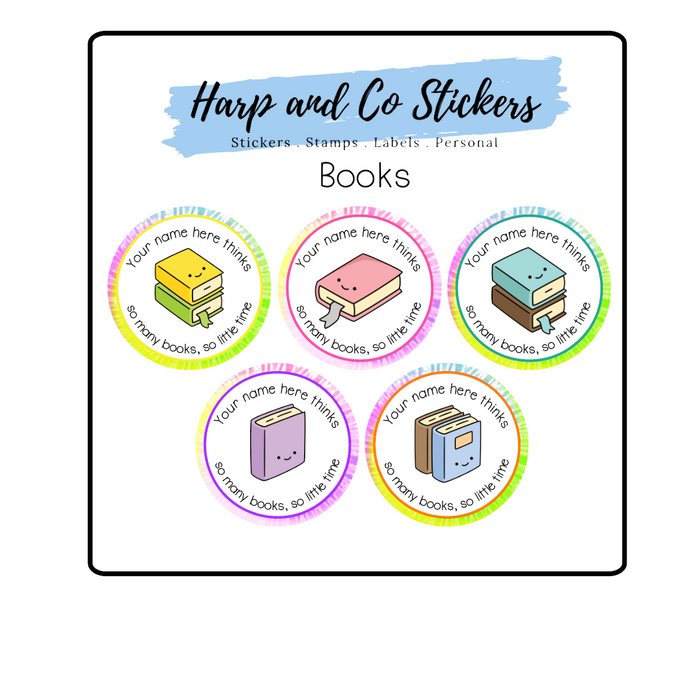 Personalised stickers - Books