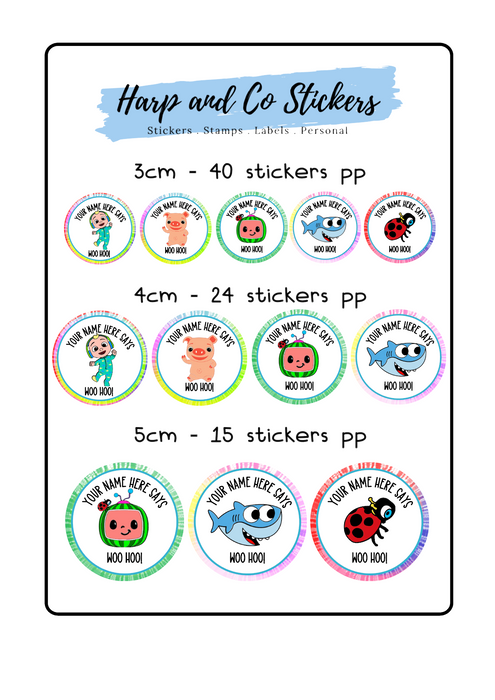 Personalised stickers - Coco