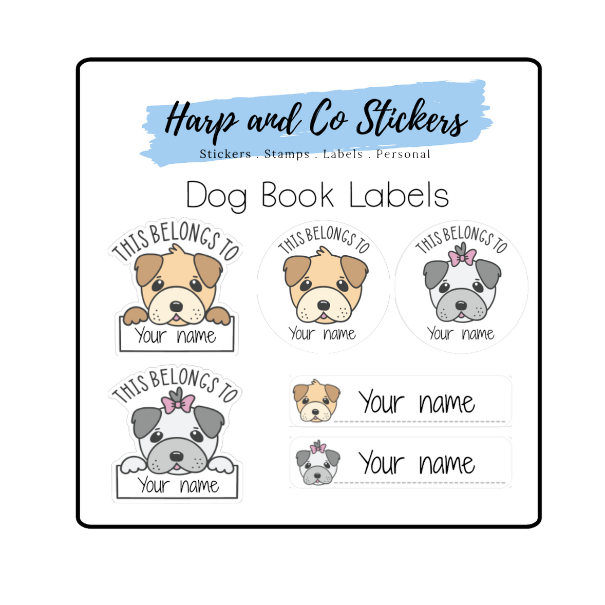 Book Labels — Harp & Co Stickers