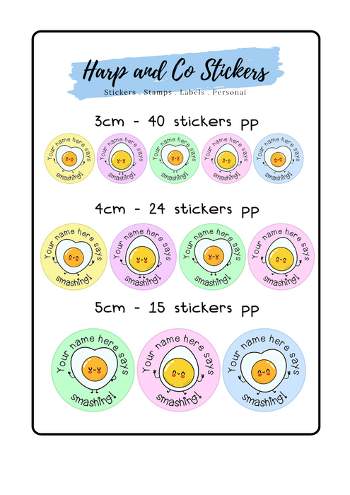 Personalised stickers - Eggs