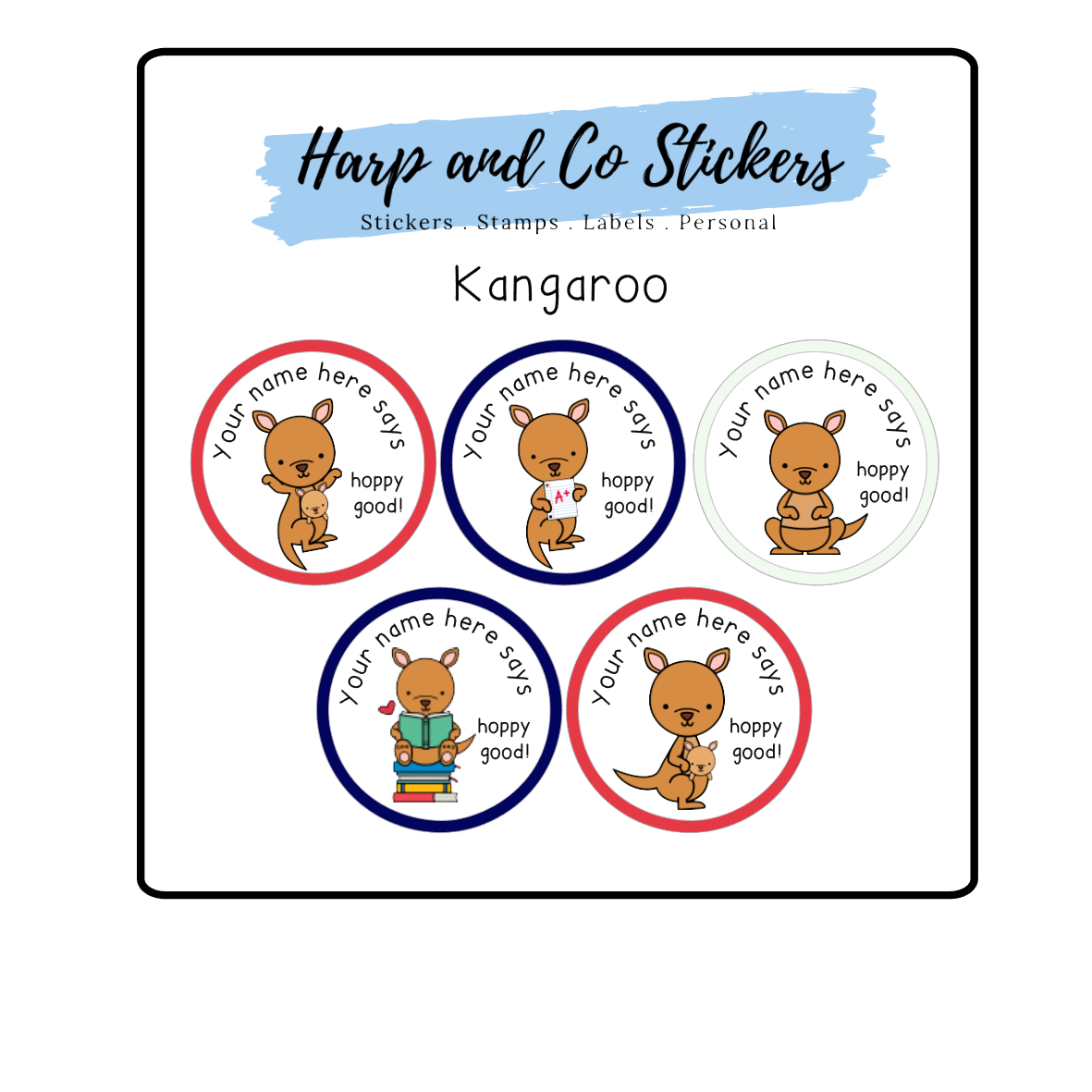Kangaroo — Harp & Co Stickers