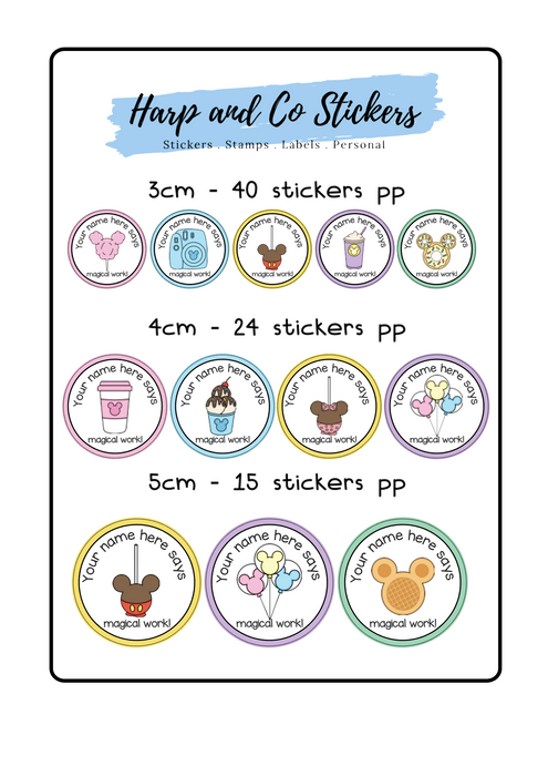 Personalised stickers - Magical Work