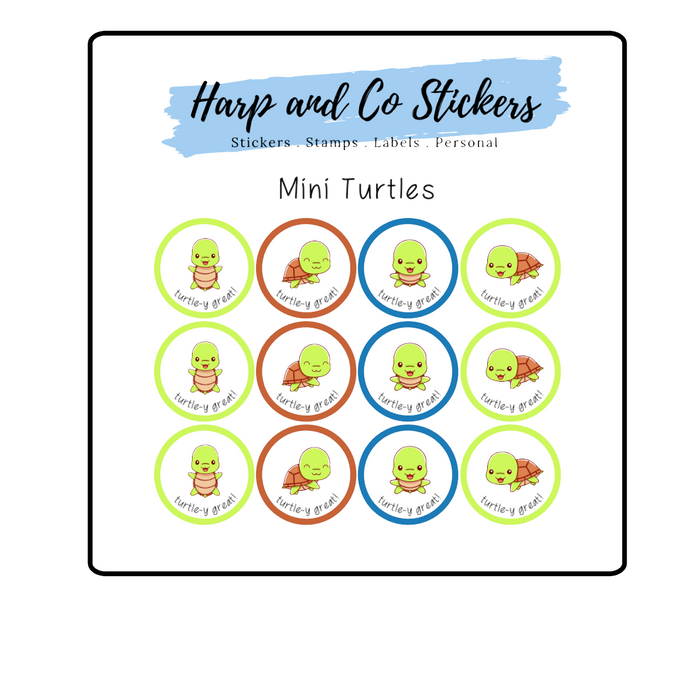 Mini stickers - Turtles