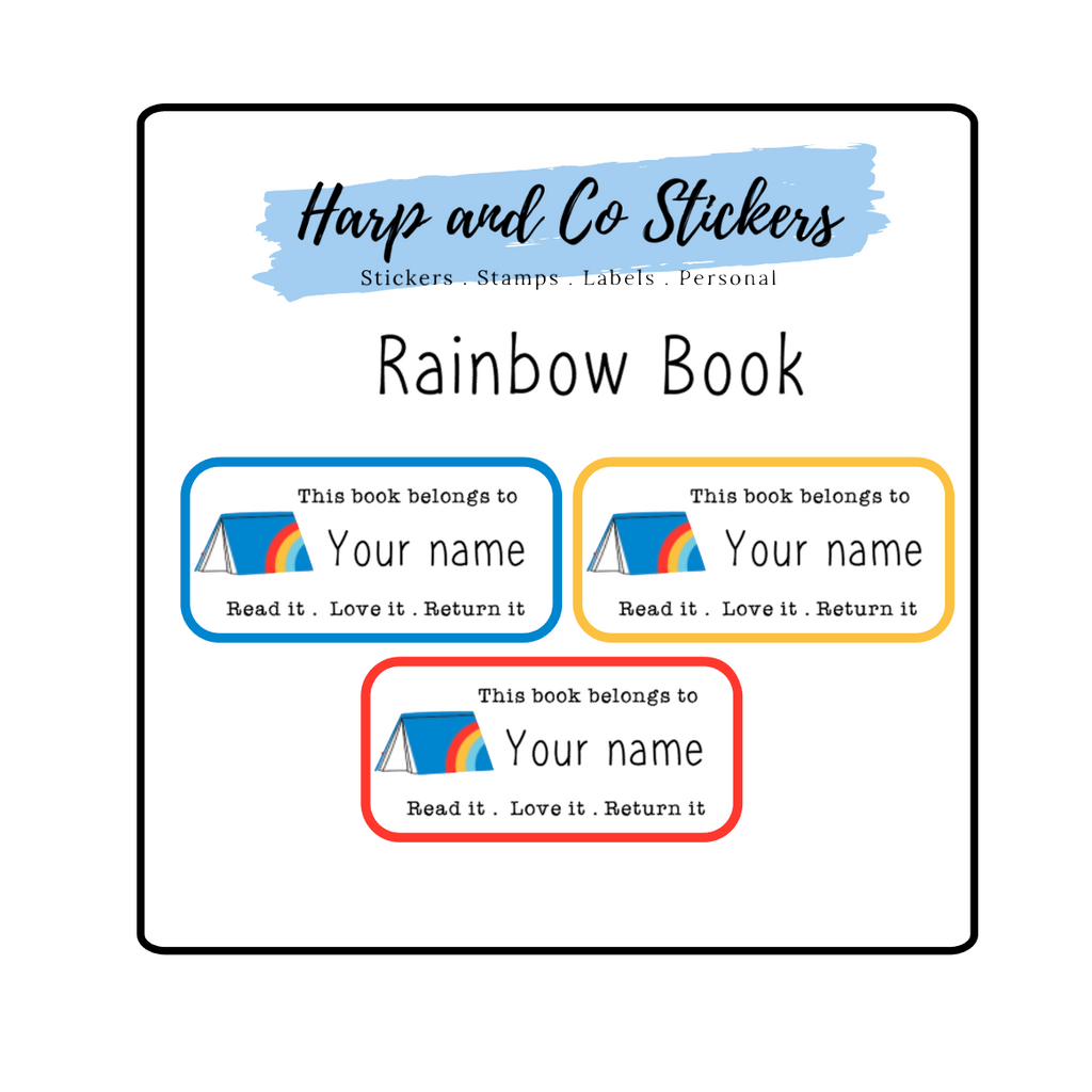 Scripto Book Labels Book Labels — Harp & Co Stickers
